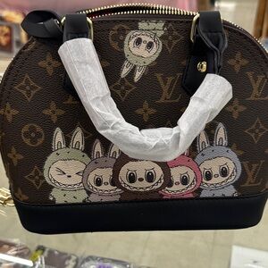 Monster fun Brown Monogram Dome Bag